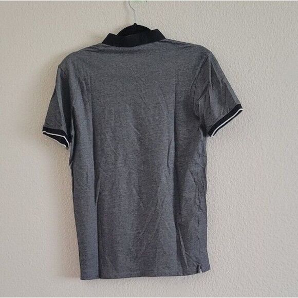 THE KOOPLES Gray Cotton Short Sleeve Collared Polo Golf Shirt Men's Size Small - Picture 4 of 9